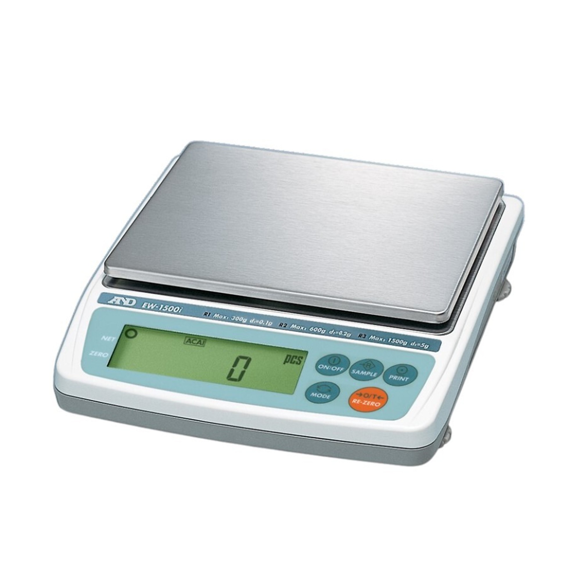 A&D, Balance, 300/600/1000g, Capacity 2.2 lb, Platform Length 5.2 in, Platform Width 6.7 in, Model# EK-I Series